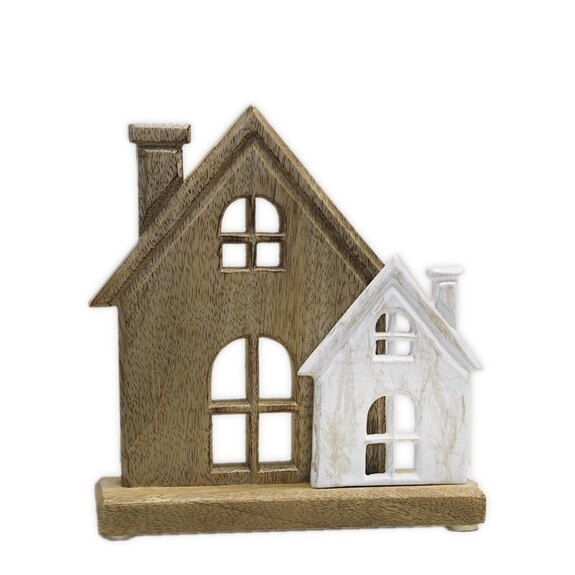 Domky dřevo/keramika V19,5cm