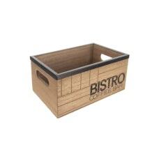 Bedýnka dřevo/kov Bistro 20x13x8,8 cm
