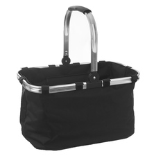 Košík skládací nákupní/piknik textil/AL s výztuží