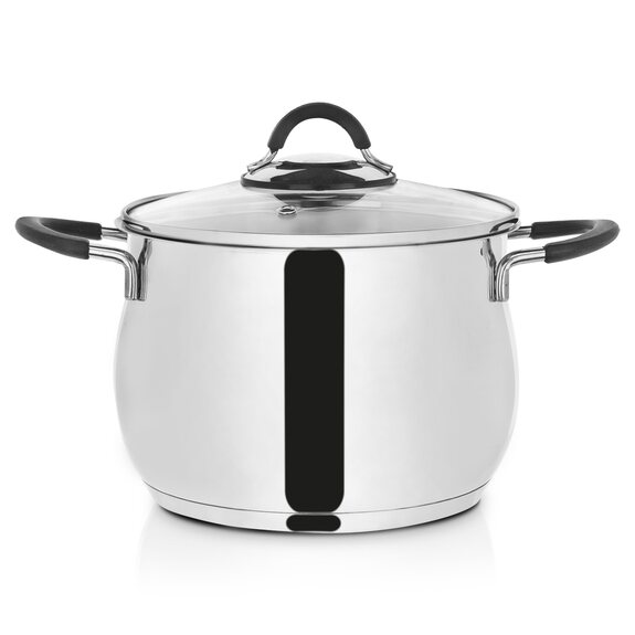 Hrnec nerez DALIE 4,8 l poklice sklo