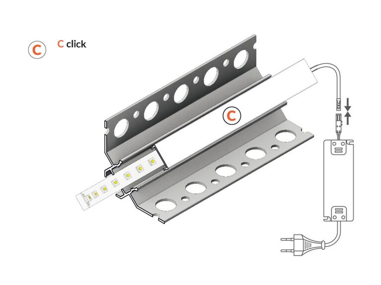 Profil WIRELI UNI-TILE12 90°/ C PLUS hliník anoda, 2m (metráž)