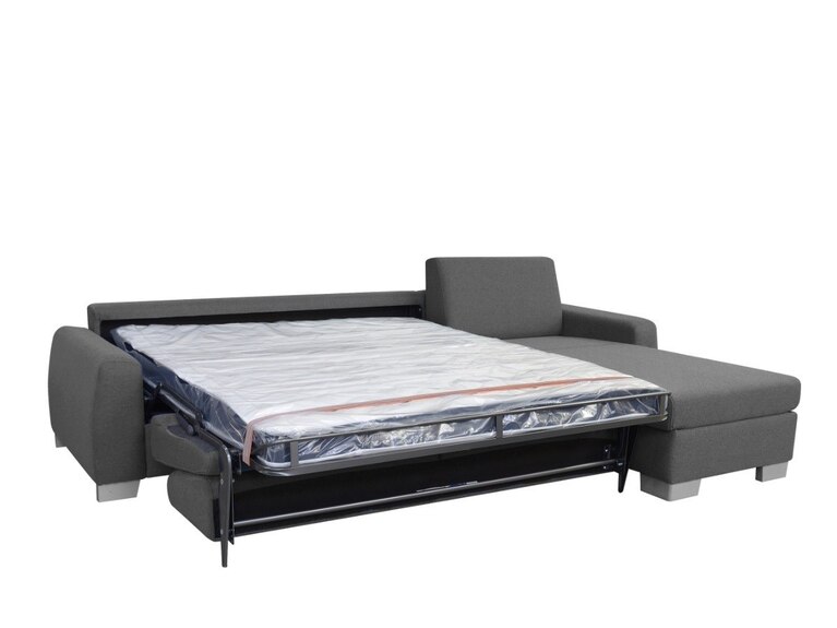 GRENADA rohová sedací souprava, levá, tmavě šedá