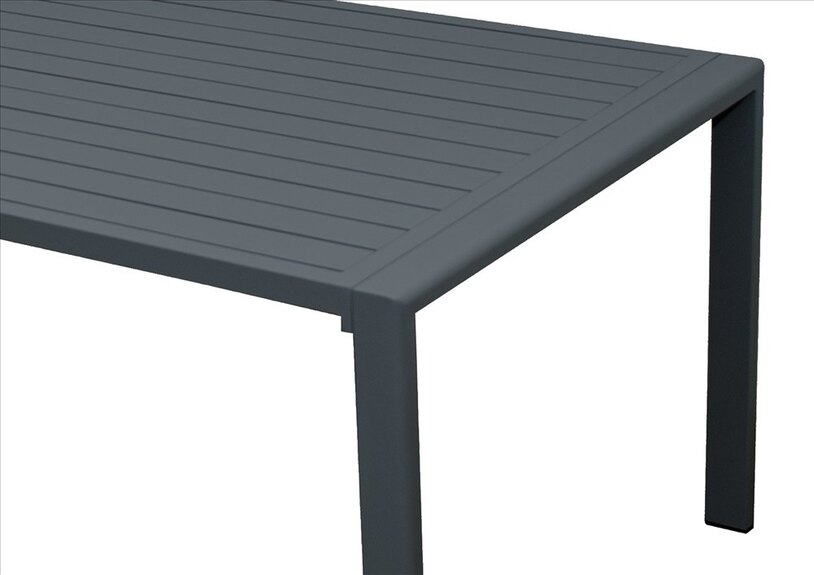 MORISS - zahradní hliníkový stůl 130 x 72 x 55 cm