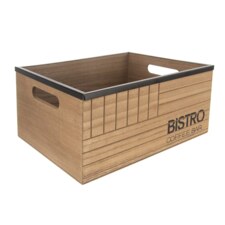 Bedýnka dřevo/kov Bistro 29,5x22x13,5 cm