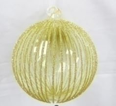 Koule sklo 4ks/8cm zlatá