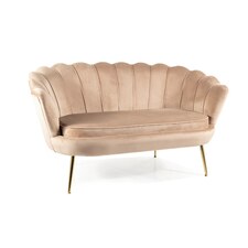 CARMELA 2 VELVET pohovka, béžová
