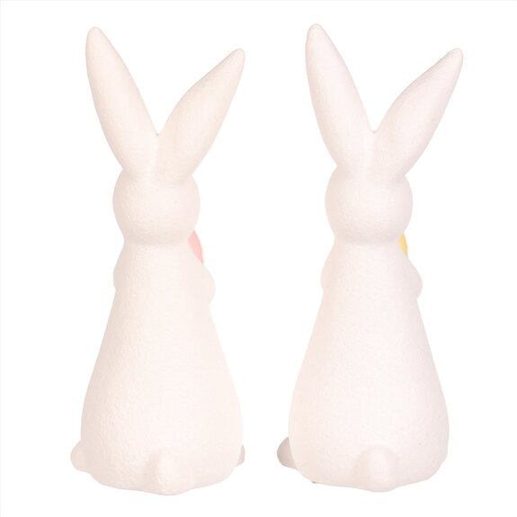 Zajíc s vajíčkem - porcelán, menší, mix 2 druhů, cena za 1 ks