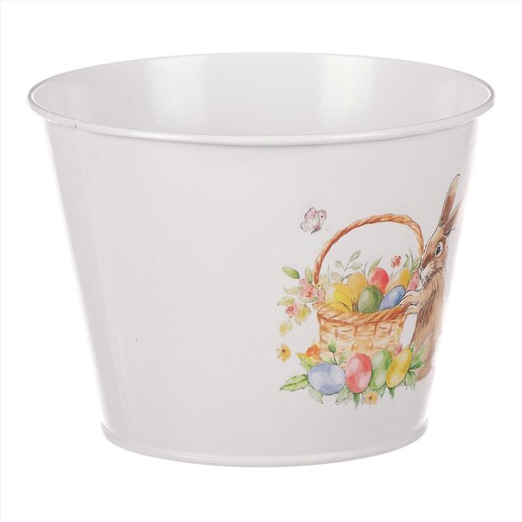 Kovový obal na květiny s velikonočním designem OK6370-L