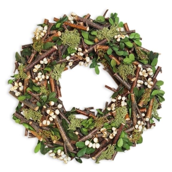 Věnec natural 29cm zelená