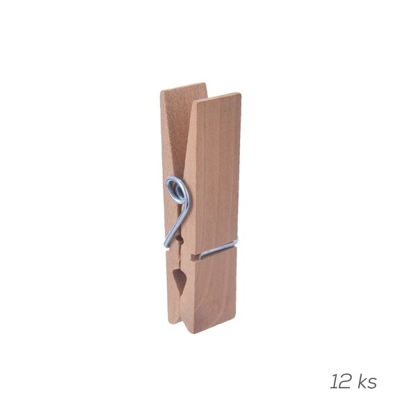 Kolíček dřevo 12 ks dekorační