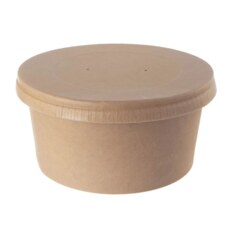 Miska papír/PE NATURE+víko pr. 14,5 cm 5 ks