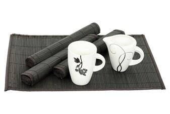 Prostírání bambusové TH-015 GREY, šedivá barva