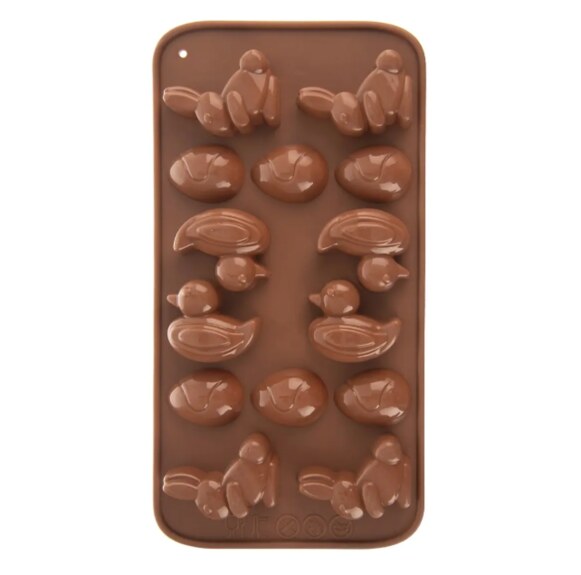 Forma silikon čokoláda Velikonoce 14 hnědá