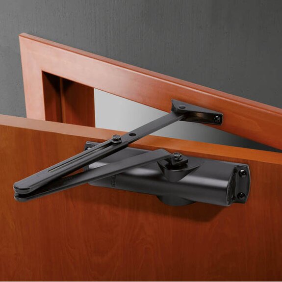 Zavírač GEZE TS 1000 C vč. raménka bez aretace černá RAL 9005