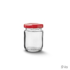 Sklenice zavařovací+víčko 0,06 l 9 ks