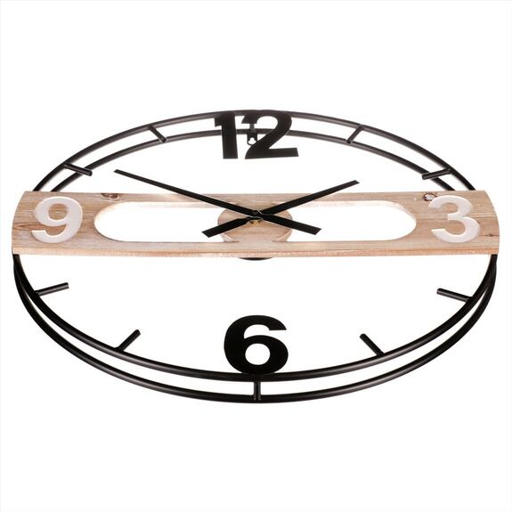 Hodiny HA1618 nástěnné, MDF a kov, 60cm