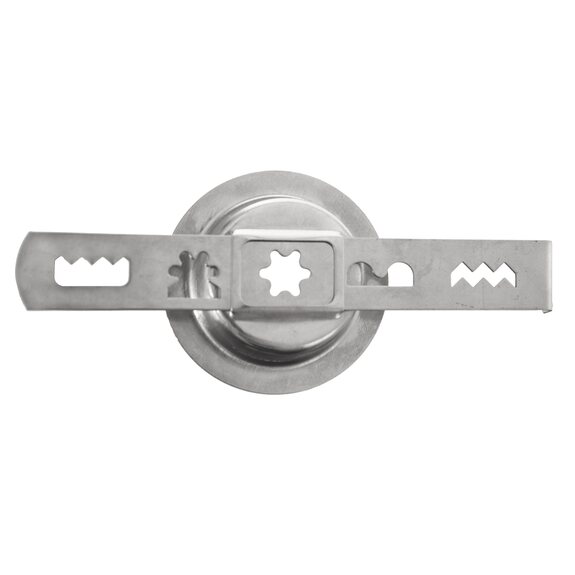 Nástavec na linecké cukroví nerez vel. 8