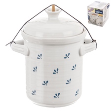 Hrnec ker. na nakl. zelen. pickles+víko 2,8 l MODROBÍLÁ