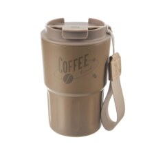 Hrnek TERMO pohár nerez/UH 0,48 l hnědá