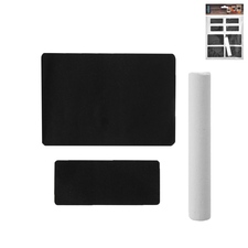 Samolepky na dózy obd. prázdné 16 ks+1 ks křída