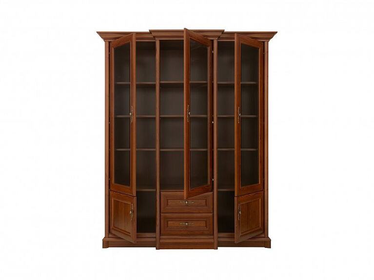 Vitrína KENT kaštan EREG 3w2s skla2x