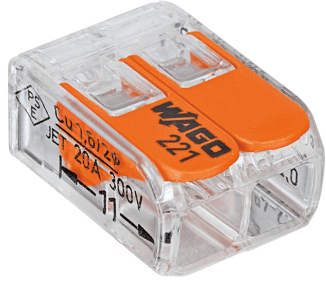 WAGO svorka s páčkou 1x2pin