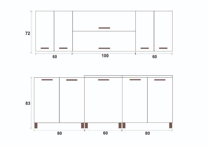 Kuchyňská linka Falco Eginger KRF 220
