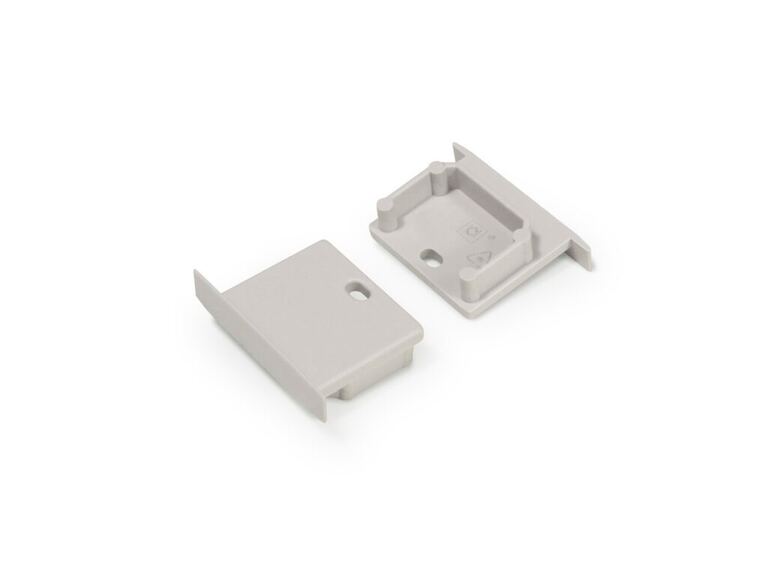 Koncovka WIRELI LINEA-IN20 šedá s otvorem, pár