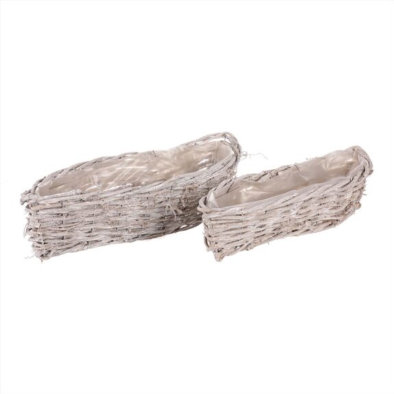 Obal proutěný ve tvaru slzy 2ks.