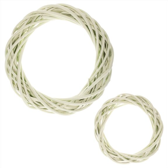 Věnec z proutí (vrba), barva zelená,