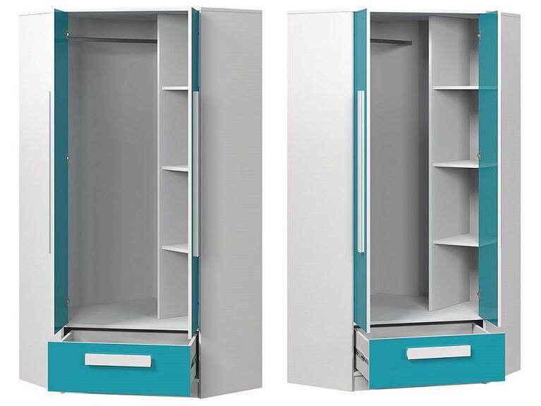 Skříň GOLIÁŠ 2 rohová dvoudvéřová