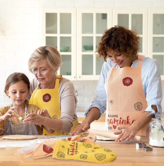 Zástěra bavlna kuch. NEJLEPŠÍ MAMINKA CZ