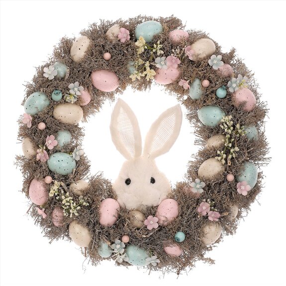 Věnec s barevnými vajíčky PRK1008