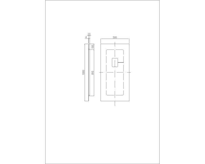 Zrcadlo SNAB STYLE Obdélníkové 1000x500