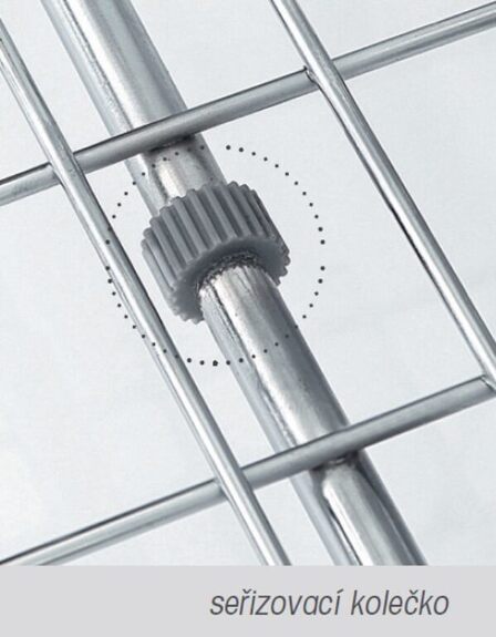 výsuvný šatní koš  bílý epoxid