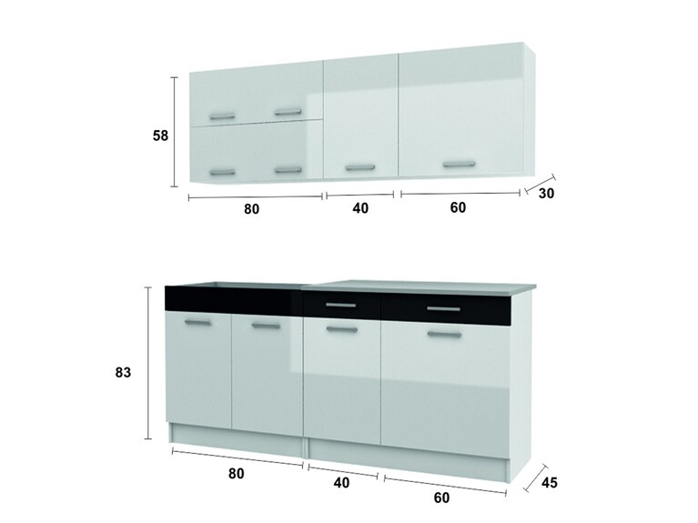 Kuchyňská linka Falco Gigue 180