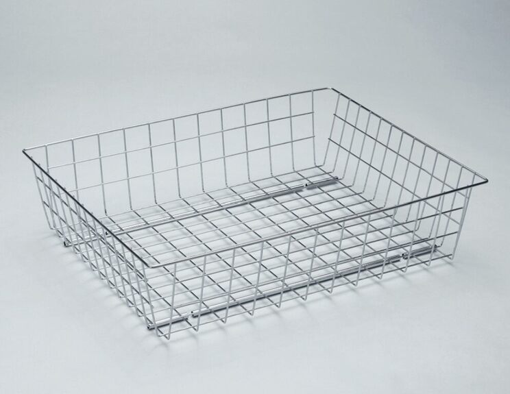 výsuvný šatní koš  bílý epoxid