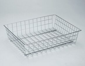 výsuvný šatní koš  bílý epoxid