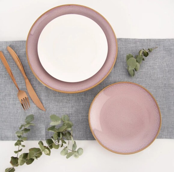 Ubrus-běhoun polyester 160x30 cm sv. šedá