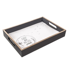 Tác lisované dřevo servírovací KAŽDÝ DEN 34x24 cm