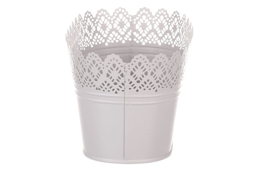 Truhlík kovový, krajkový okraj KK107