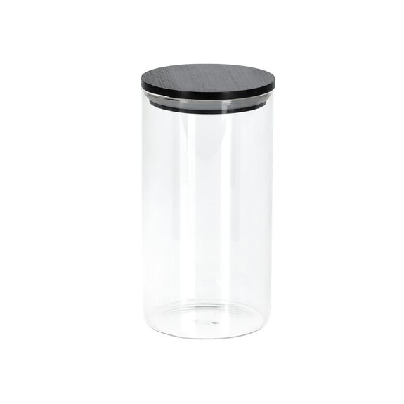 Dóza sklo/bambus 0,8 l kulatá