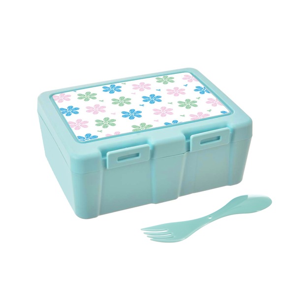 Box UH svačina Lunch 18x14x7,5 cm dělený KVĚT