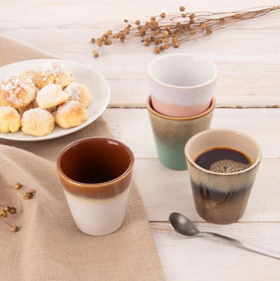 Hrnek kamenina cappuccino 0,2 l mix 1 ks bez ucha