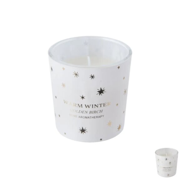 Svíčka sklo vonná pr. 7 cm mix