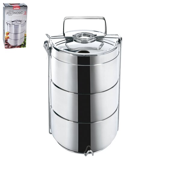 Jídlonosič nerez TERMO 3x0,9 l, pr. 14 cm