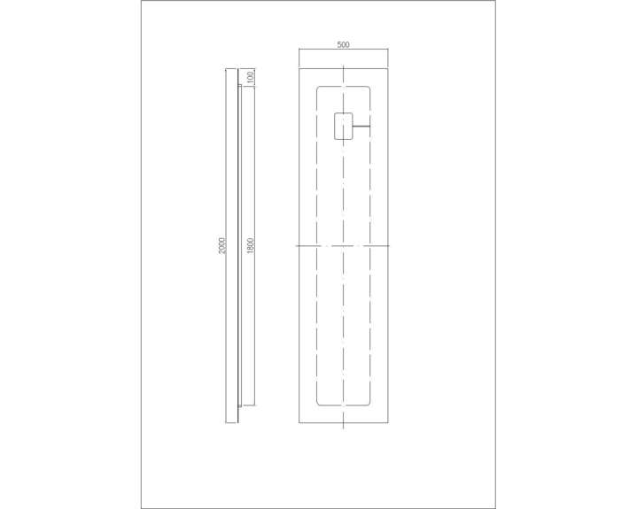 Zrcadlo SNAB STYLE Obdélníkové 2000x500