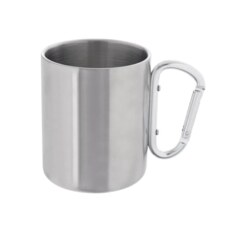 Hrnek nerez dvoustěnný+karabina 0,35 l