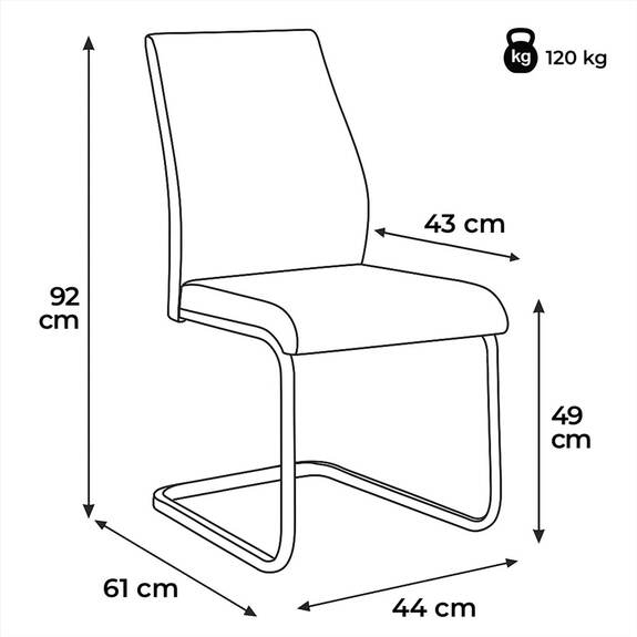 Židle jídelní DCL-D1277 CRM