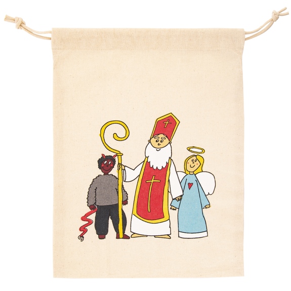 Sáček bavlna zatahovací Mikuláš 35x26 cm